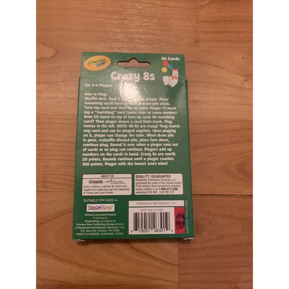 Crayola Crazy 8's Card Game 36 Cards - Picture 7 of 10